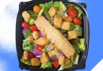 Parmesan Salmon Caesar Salad