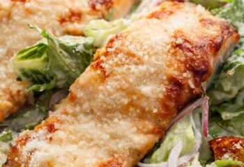 Parmesan Salmon Caesar Salad